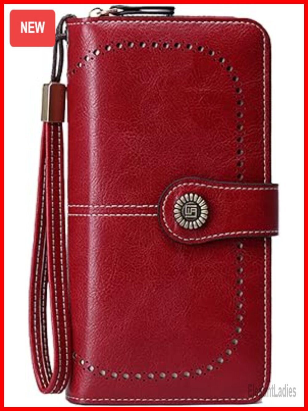 Leather Large Capacity RFID Blocking Bifold Wallet with Credit Card Holder and